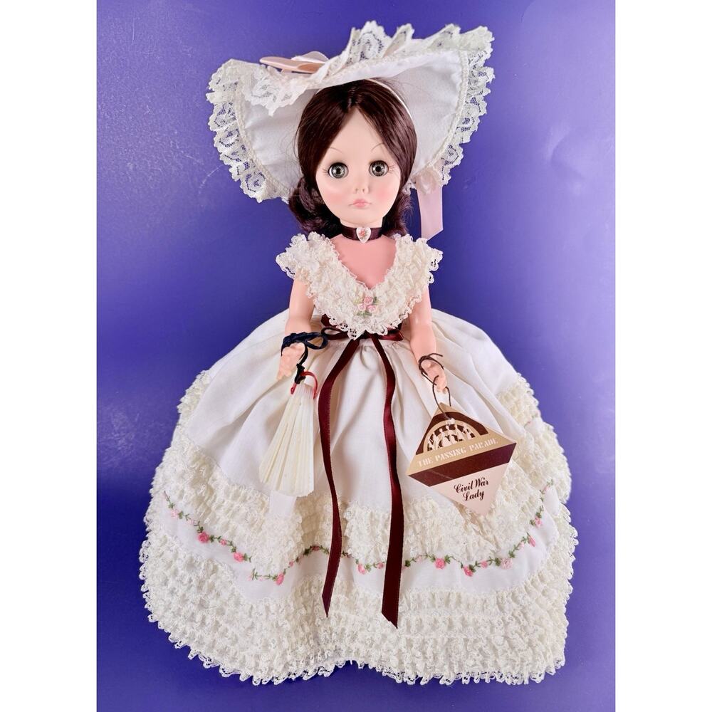 Rare Effanbee Civil War Lady Doll Passing Parade Collection 14” Org Outfit & Tag